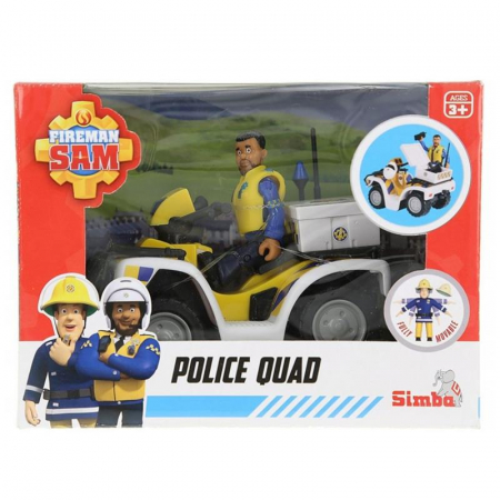 Simba Strażak Sam Quad Policyjny Figurka Malcolma-72043