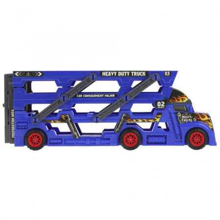 Ciężarówka Laweta Tir Wyrzutnia Autka - niebieska-72171