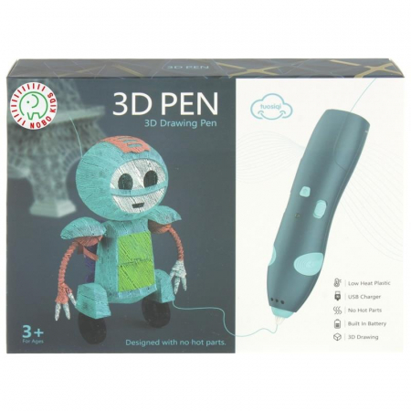 Zestaw Kreatywny Magiczny Długopis 3D - niebieski-72295