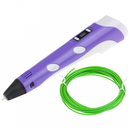 Długopis 3D Pen Drukarka 3D Zestaw - fiolet-72345