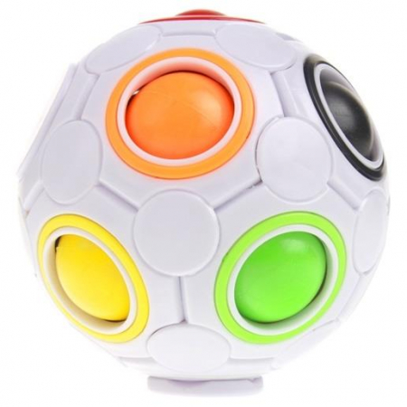 Piłka Sensoryczna Kostka Antystresowa - biała-72421