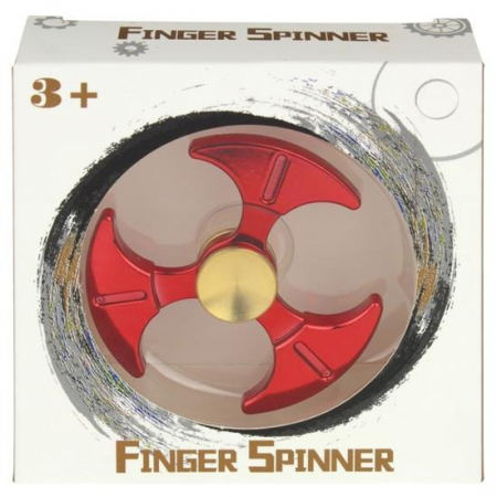 Aluminiowy Fidget Spinner Hand Spiner - czerwony-72942