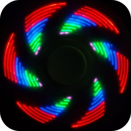 Fidget Spinner LED Hand Spiner Świecący z gwiazdą-72967