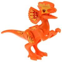 Klocki Konstrukcyjne Dinozaury - pomarańczowy