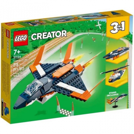 Lego Creator 3w1 Odrzutowiec Naddźwiękowy 31126