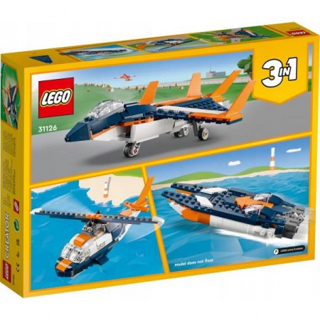 Lego Creator 3w1 Odrzutowiec Naddźwiękowy 31126-74842