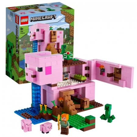 Lego Minecraft Dom W Kształcie Świni Alex 21170