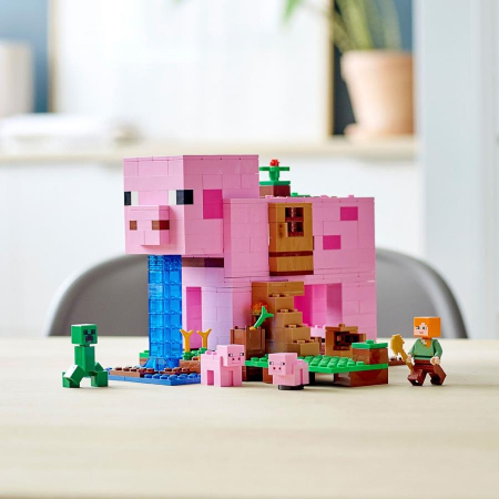 Lego Minecraft Dom W Kształcie Świni Alex 21170-74899