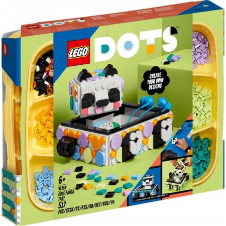 Lego Dots Klocki Pojemnik z Uroczą Pandą 41959