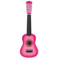 Gitara Drewniana Klasyczna 6-Strunowa - Różowa