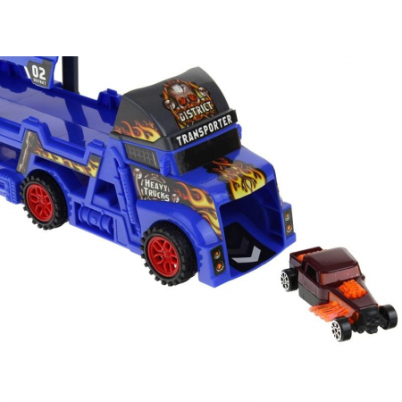 Ciężarówka Tir Laweta Wyrzytnia 8 Autek niebieska-77190