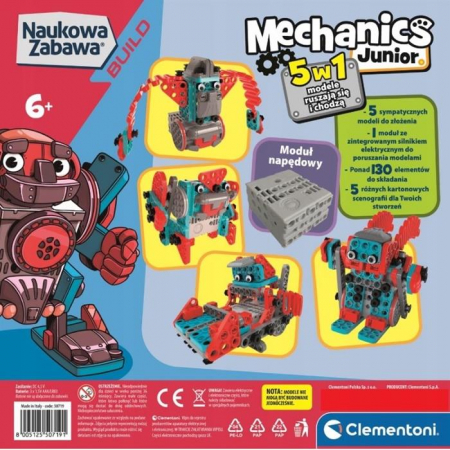 Clementoni Mechanika Junior Robot 5w1 50719-77795