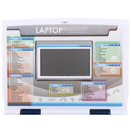 Laptop Edukacyjny dla Dzieci 65 Programy Litery-78851
