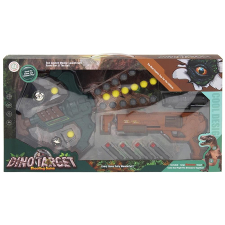Broń Pistolet na Kulki Kusza Tarcza Dinozaur T-Rex-80063