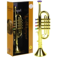 Trąbka dla Dzieci Instrument Muzyczny Zabawka Muzyczna Trumpet Muzyka - złota