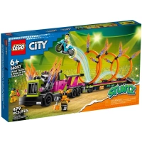 Lego City Ciężarówka I Ogniste Obręcze 60357