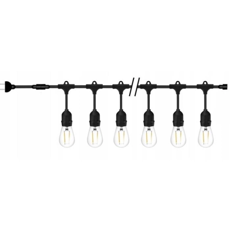 Łańcuch Girlanda Ogrodowa15m Lampki 15 Żarówek LED-84213