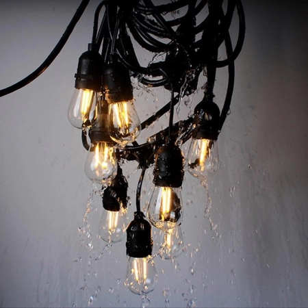 Łańcuch Girlanda Ogrodowa15m Lampki 15 Żarówek LED-84216