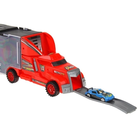 Ciężarówka Tir Laweta z Przyczepą - czerwona-84527