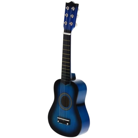 Gitara Drewniana Klasyczna 6-Strunowa - niebieska-84649