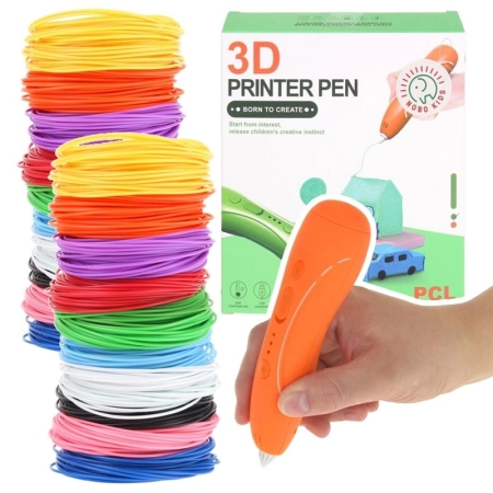Długopis Drukarka 3D Pen Zestaw Wkłady 115 Metrów