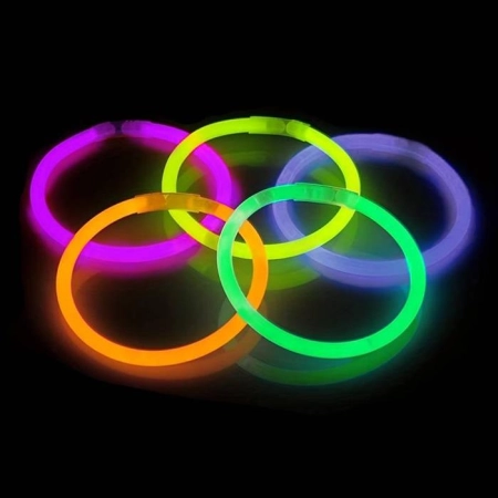 Świecące Bransoletki Opaski Fluorescencyjne 100szt-87682